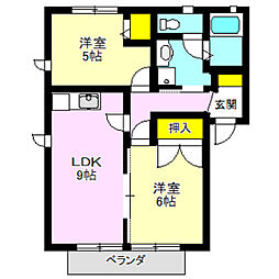 ハーベストヒルズ II 2階