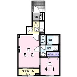 クラール 島野 A 1階/105
