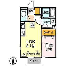 D-dream 1LDKの間取図画像