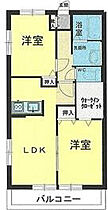 セディア 103 ｜ 千葉県八千代市大和田新田（賃貸アパート2LDK・1階・53.97㎡） その2