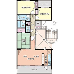 レクセルガーデン志津壱番館 3LDKの間取図画像