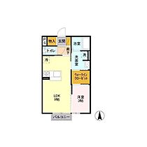 D-roomTOM  ｜ 茨城県つくば市西郷（賃貸アパート1LDK・2階・33.61㎡） その2