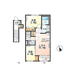 間取図画像 2LDK