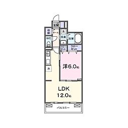 Axis26 1LDKの間取図画像