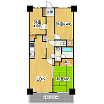 モアステージエルピアザ荒川沖710 710 ｜ 茨城県稲敷郡阿見町うずら野4丁目（賃貸マンション3LDK・7階・64.96㎡） その2