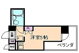 福島イーグルハイツ 1Kの間取図画像