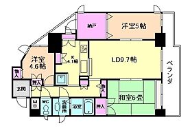 大阪府大阪市福島区海老江1丁目（賃貸マンション3LDK・6階・75.61㎡） その2