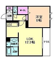 大阪府大阪市福島区鷺洲1丁目（賃貸マンション1LDK・1階・46.81㎡） その2