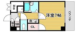 グレイス赤井. 1Kの間取図画像