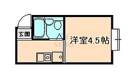 シティプラザ梅香 ワンルームの間取図画像