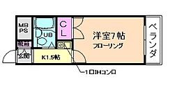 間取図画像 1K