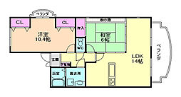 間取図画像 2LDK