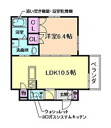 ヘーベルメゾン豊中 1LDKの間取図画像