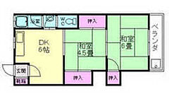 第2柳原マンション 2DKの間取図画像