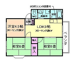 ビバ瀬川 3LDKの間取図画像