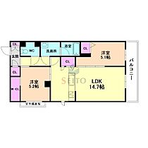 ラ　メゾン　デ　エスポワール  ｜ 大阪府大阪市淀川区木川西2丁目（賃貸マンション2LDK・3階・61.19㎡） その2