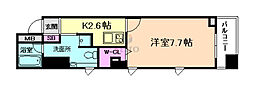 セレッソコートリバーサイドOSAKA 1Kの間取図画像
