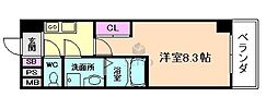 ウェルフォート十三本町 1Kの間取図画像