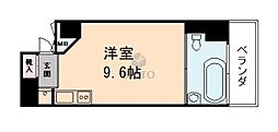 是空十三 ワンルームの間取図画像