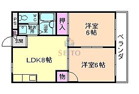 大阪府豊中市螢池北町1丁目（賃貸マンション2LDK・3階・45.00㎡） その2