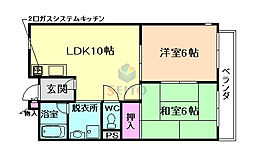 アンビエント緑地公園 2LDKの間取図画像
