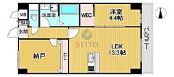 GROOVE豊中レジデンス 1SLDKの間取図画像