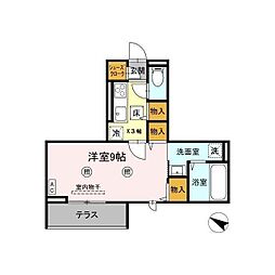 リアン(天久保) 1階1Kの間取り
