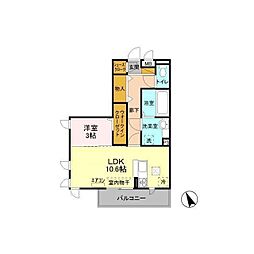 CasaFelice 1LDKの間取図画像