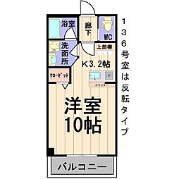 Life・StageA 1Kの間取図画像