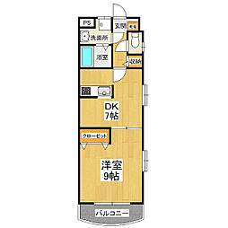 グランドパレスNS-5 1DKの間取図画像