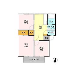 つくばエクスプレス つくば駅 バス11分 環境研究所下車 6kmの賃貸アパート 2階3DKの間取り