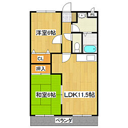 間取図画像 2LDK
