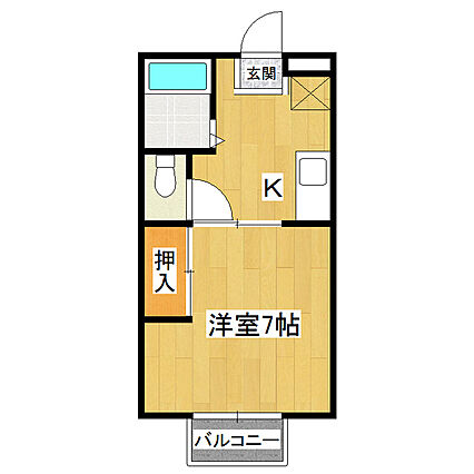 AKコーポB_間取り_0