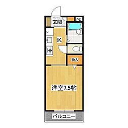 間取図画像 1K