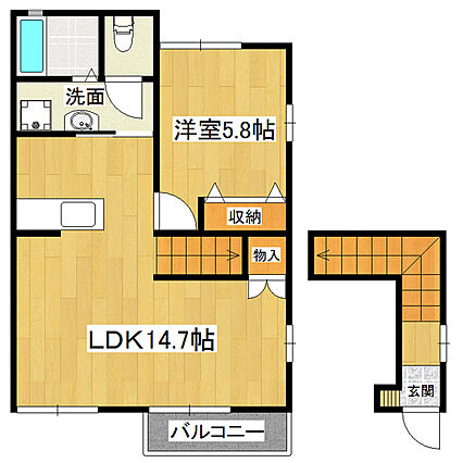 イーストビラA棟_間取り_0