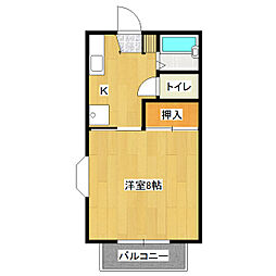 セントラル・ハイツ 1Kの間取図画像