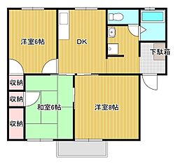 マノアールドゥ長山 3DKの間取図画像