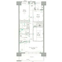 センチュリーつくばみらい平C棟1132 1132 ｜ 茨城県つくばみらい市陽光台1丁目（賃貸マンション3LDK・11階・75.73㎡） その2