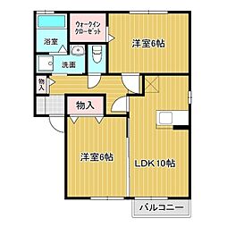 Mediateplaza守谷百合ケ丘 2LDKの間取図画像