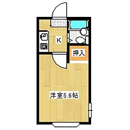 BSハイツ 1Kの間取図画像