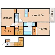 奈良県北葛城郡河合町池部3丁目（賃貸アパート2LDK・2階・59.87㎡） その2