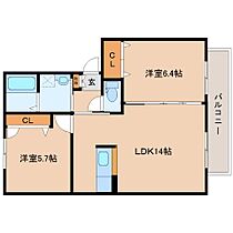 奈良県生駒郡斑鳩町東福寺1丁目（賃貸アパート2LDK・2階・57.07㎡） その2