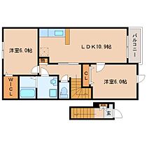 奈良県北葛城郡上牧町米山台3丁目（賃貸アパート2LDK・2階・57.21㎡） その2