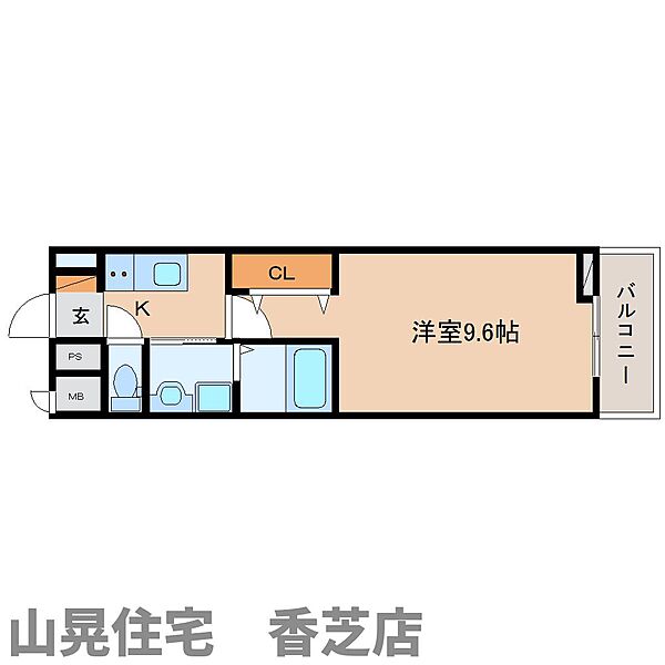 メゾンリアリII 205｜奈良県香芝市今泉(賃貸アパート1K・2階・28.87㎡)の写真 その2