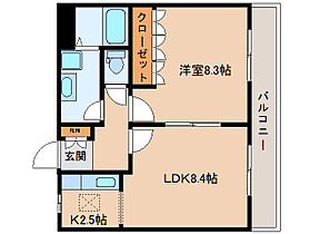 グランドソレーユ 103 ｜ 奈良県葛城市長尾391-1（賃貸マンション1LDK・1階・45.36㎡） その2