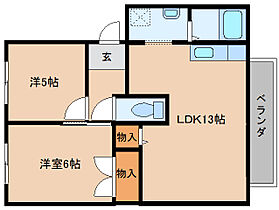 奈良県北葛城郡広陵町大字笠（賃貸アパート2LDK・1階・51.00㎡） その2