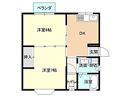 間取図画像 2DK