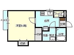 S.Side 1Kの間取図画像