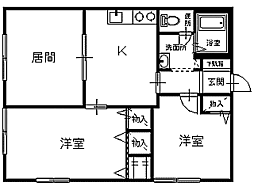 シャーメゾンラフィーネ 3DKの間取図画像