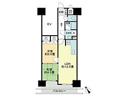 ライオンズマンション菜園 2LDKの間取図画像